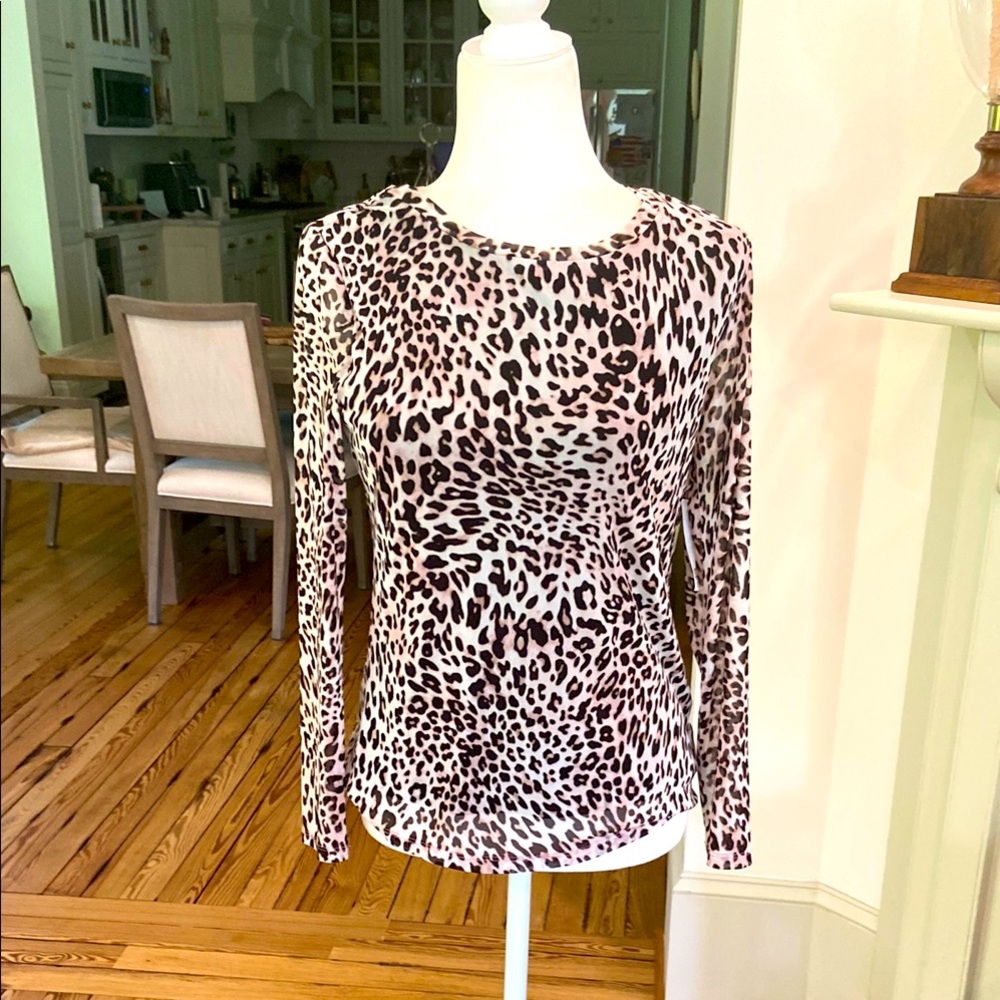 Bar Ill
NWT Crewneck Animal-Prt Long-Sleeve Top, Created for Macy's size Small